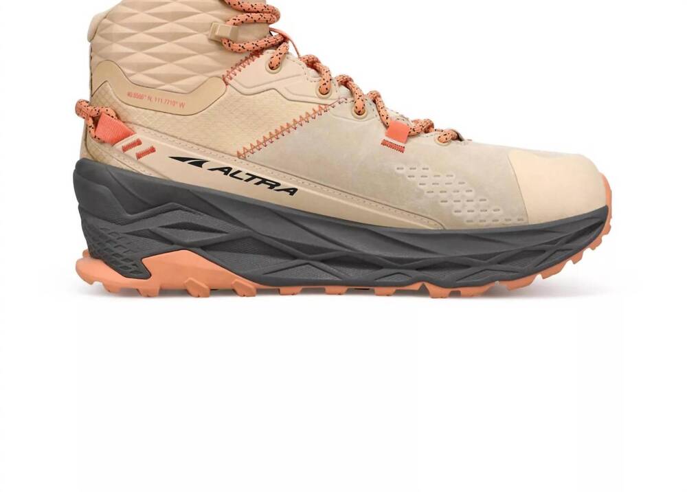 NEW ALTRA women's olympus 5 hike mid gtx sneaker in sand